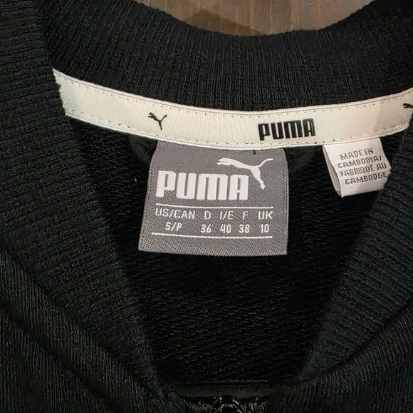 Puma Women's Black and White Track Jacket NWOT Size Small - Picture 3 of 4